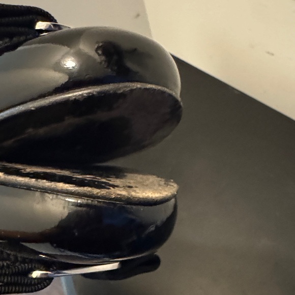 Salvatore Ferragamo Black Patent Leather Flats with Ferragamo Signature Bow, 9B - Picture 14 of 15